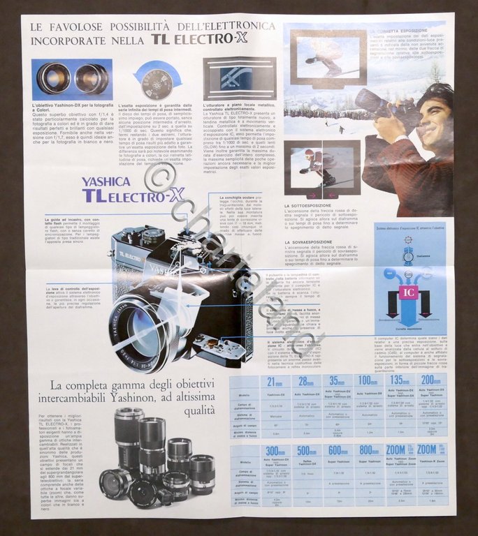 Brochure Yashica TL Electro X - fotocamera reflex -1970