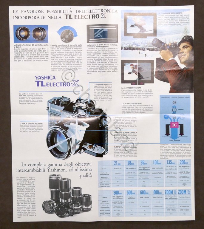 Brochure Yashica TL Electro X - fotocamera reflex -1970