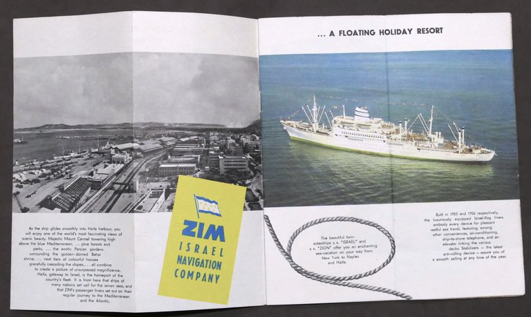 Brochure Zim Israel Navigation Co. - Visit Israel - Anni …