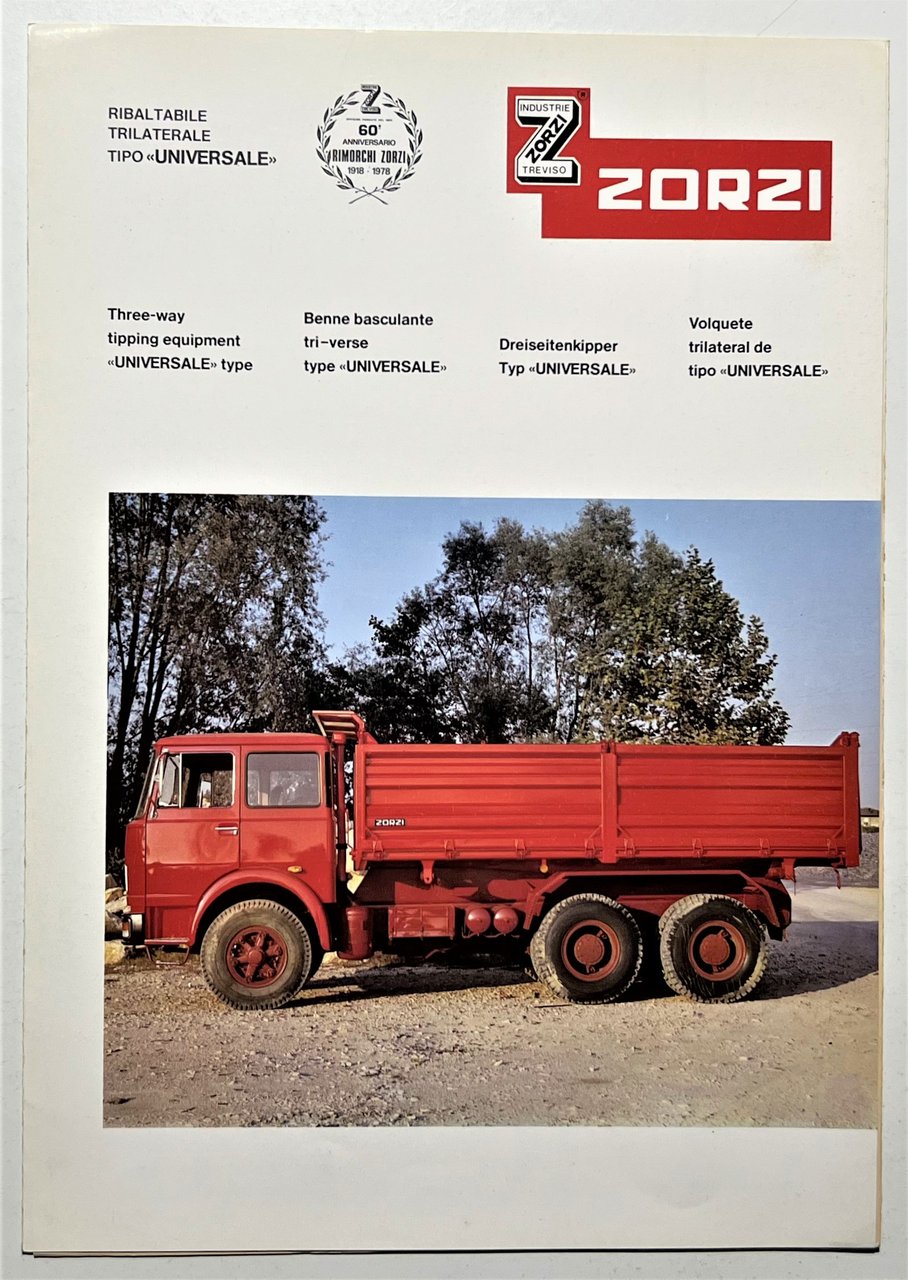Brochure ZORZI, Treviso - Ribaltabile Trilaterale Tipo Universale - Anni …