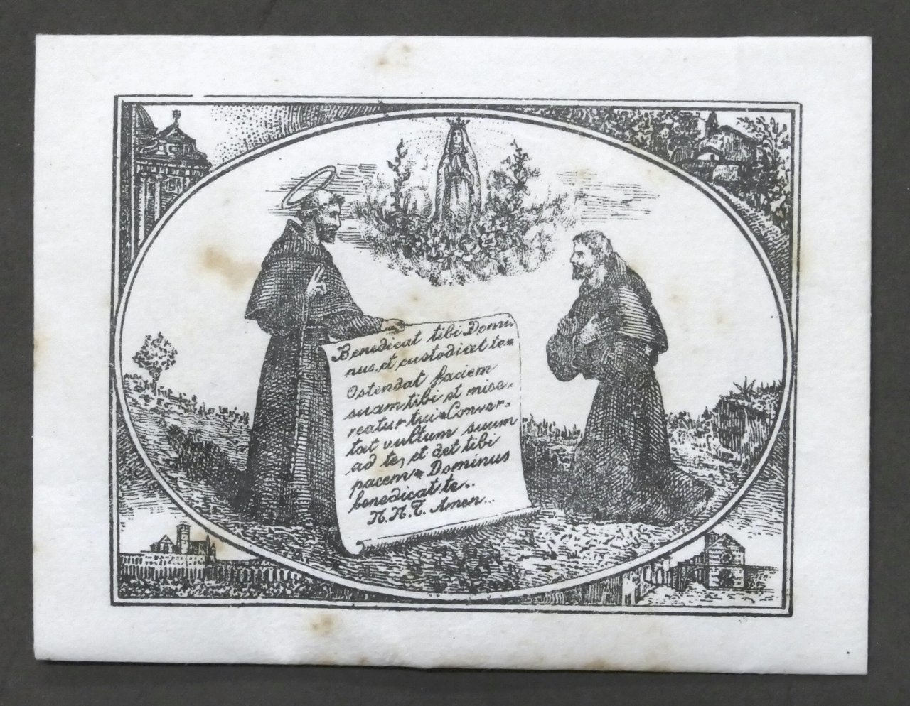Bustina con polvere raccolta intorno all'Urna di S. Francesco di …