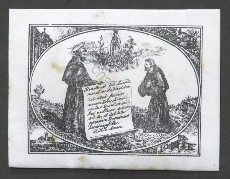 Bustina con polvere raccolta intorno all'Urna di S. Francesco di …