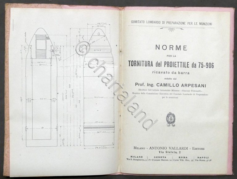 C. Arpesani - Norme per la tornitura del proiettile da …
