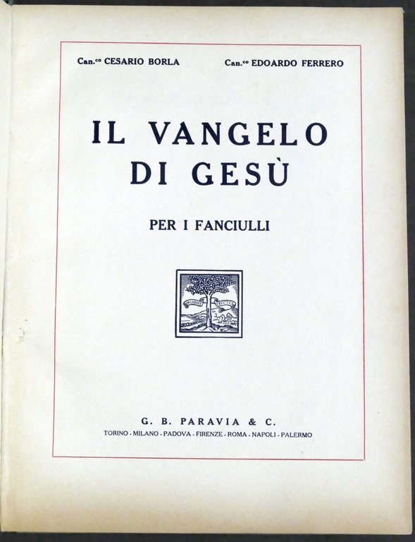 C. Borla E. Ferrero - Il Vangelo di Gesù per …