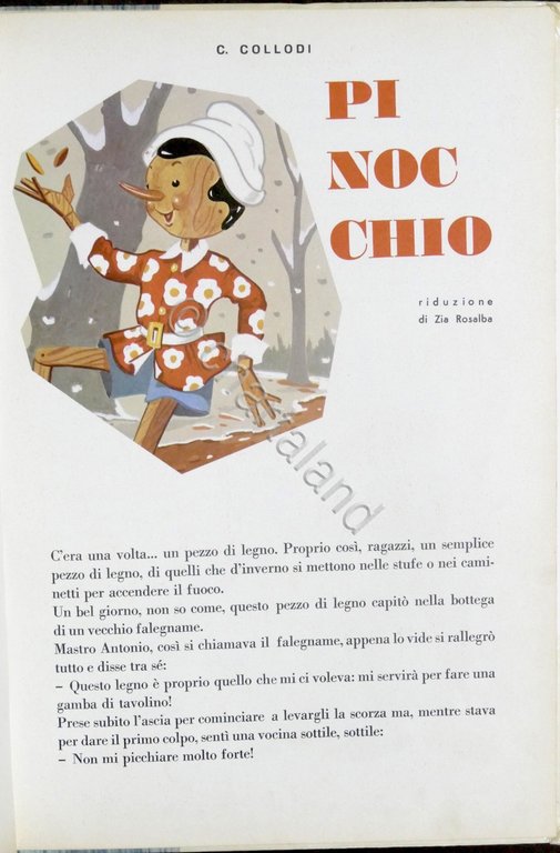 C. Collodi - Pinocchio - Riduzione di Zia Rosalba - …
