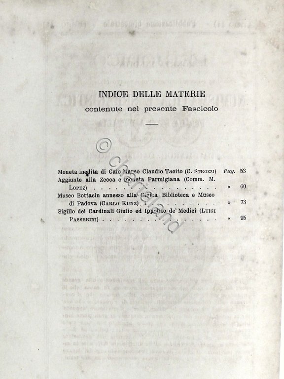 C. Strozzi - Periodico di Numismatica e Sfragistica - Anno …
