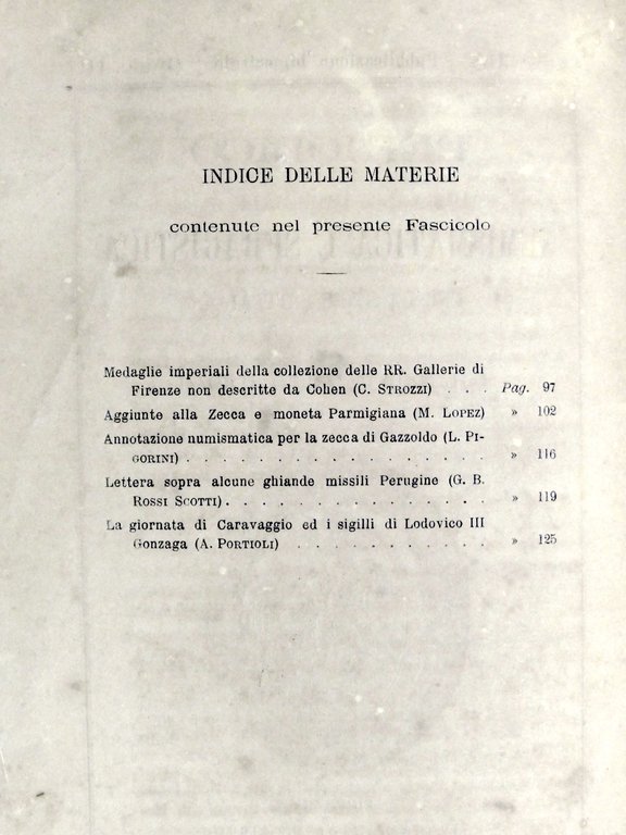 C. Strozzi - Periodico di Numismatica e Sfragistica - Anno …