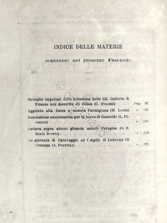 C. Strozzi - Periodico di Numismatica e Sfragistica - Anno …