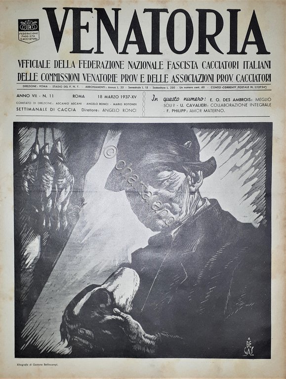Caccia Rivista - Venatoria N. 11 - U. Cavalieri - …