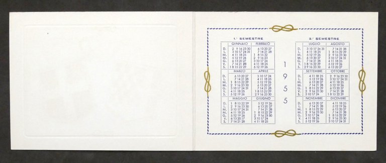 Calendario 1955 - Matrimonio Maria Pia di Savoia con il …