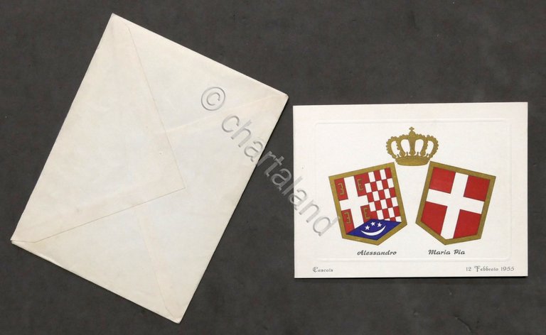 Calendario 1955 - Matrimonio Maria Pia di Savoia con il …