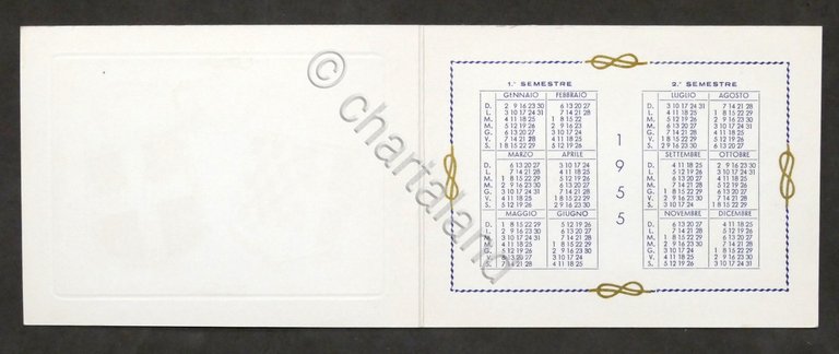 Calendario 1955 - Matrimonio Maria Pia di Savoia con il …