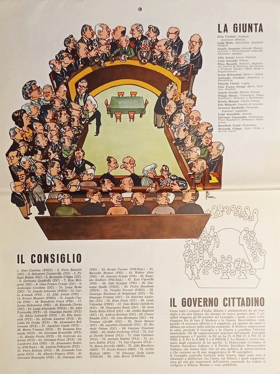Calendario da Parete - Comune di Milano - 1962