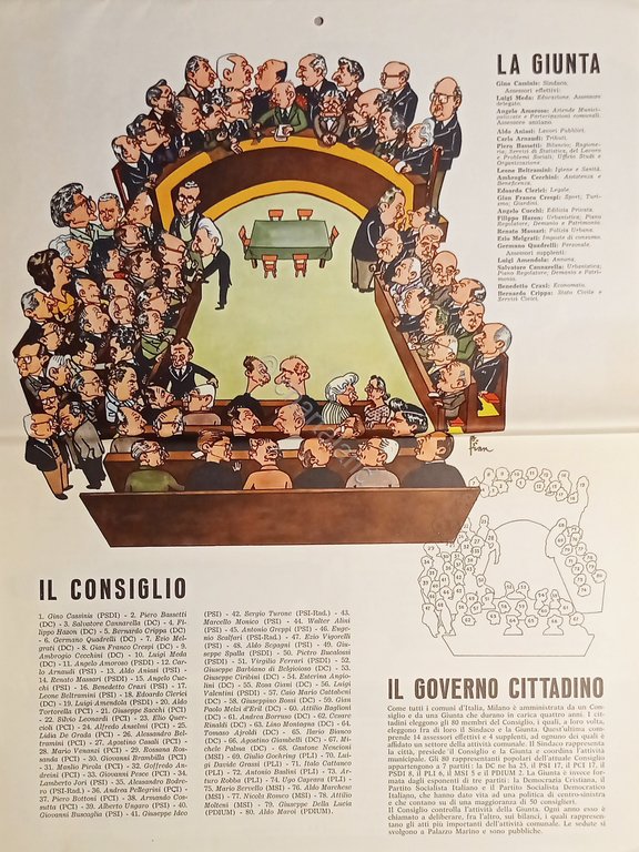 Calendario da Parete - Comune di Milano - 1962