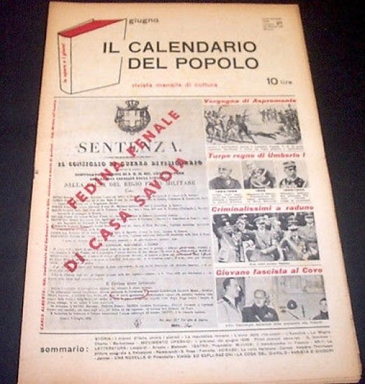 Calendario del Popolo Anno II n° 21 - 1946 | Immagine principale