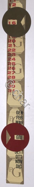 Calendario ditta Pietro Gavazzi S.p.A. Milano - anni '60