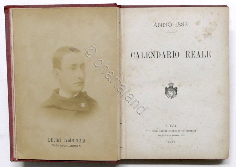 Calendario Reale - Anno 1892 | Immagine Gallery 4