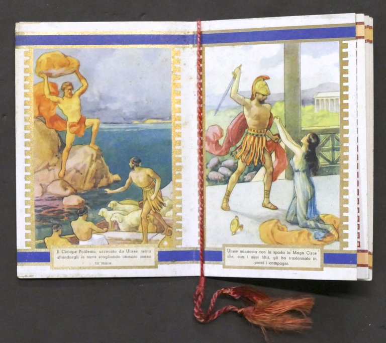 Calendario tascabile Bertelli 1941 - Odissea di Omero