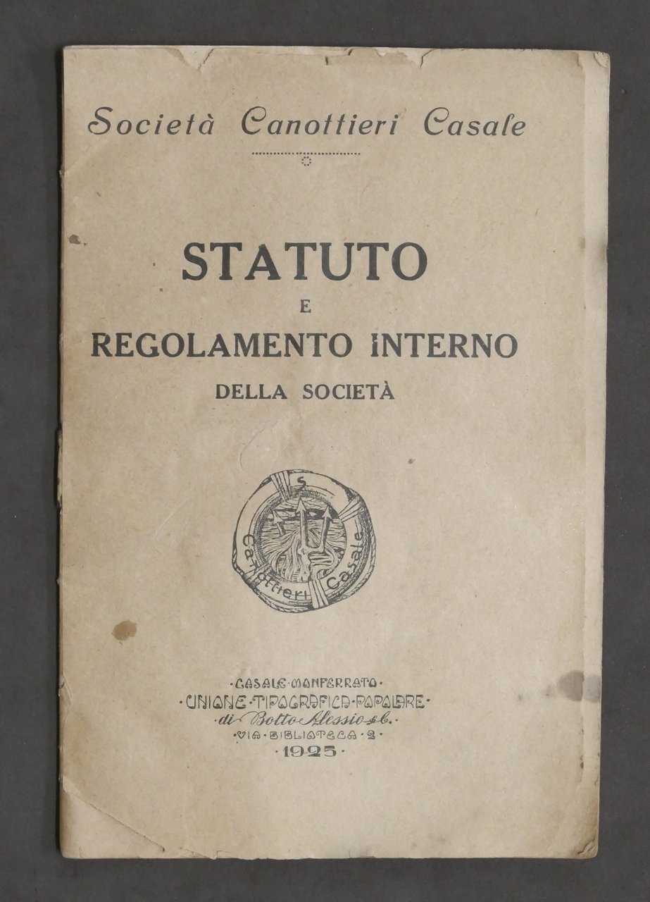 Canottaggio - Società Canottieri Casale - Statuto e Regolamento interno …