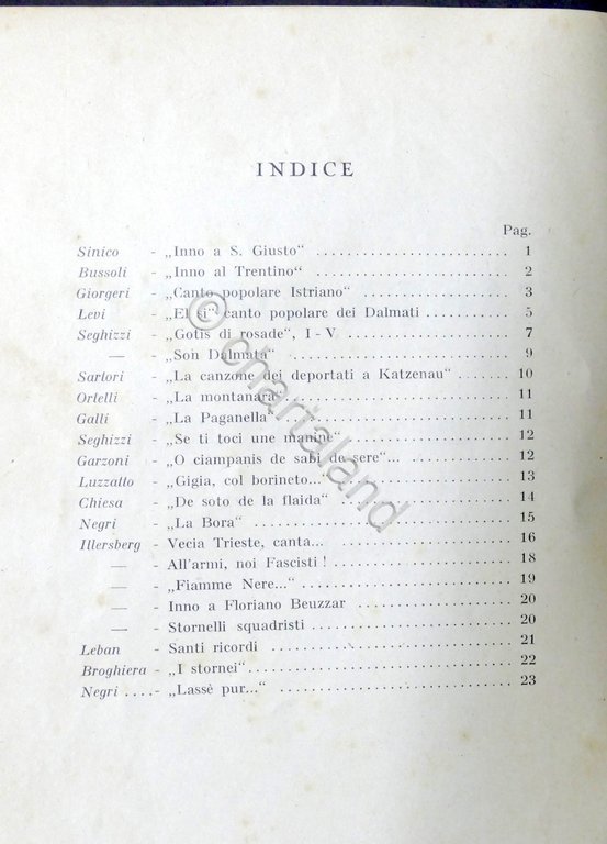 Canta Trieste - Serata di canti regionali - Giugno Triestino …