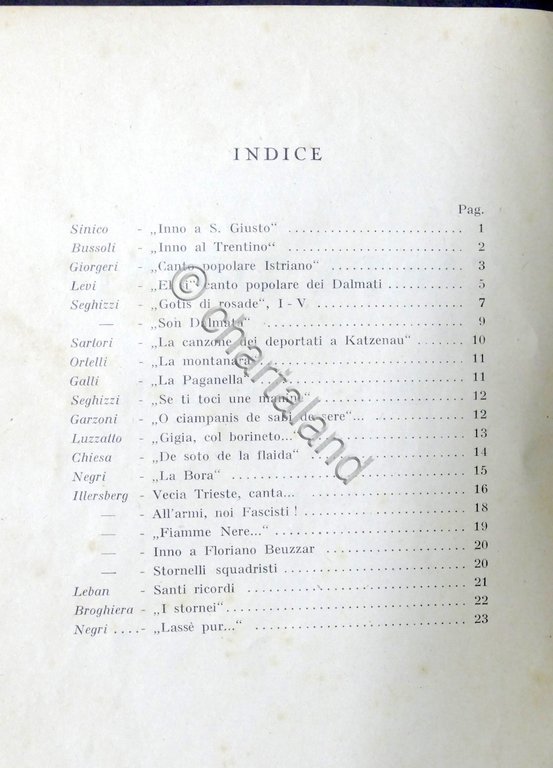 Canta Trieste - Serata di canti regionali - Giugno Triestino …