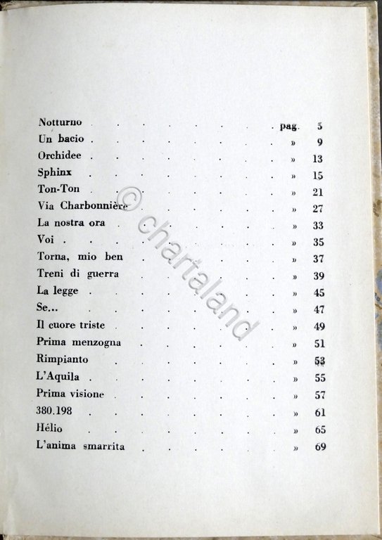 Carlotta Mandel - Notturne - ed. 1943 - Autografo autrice