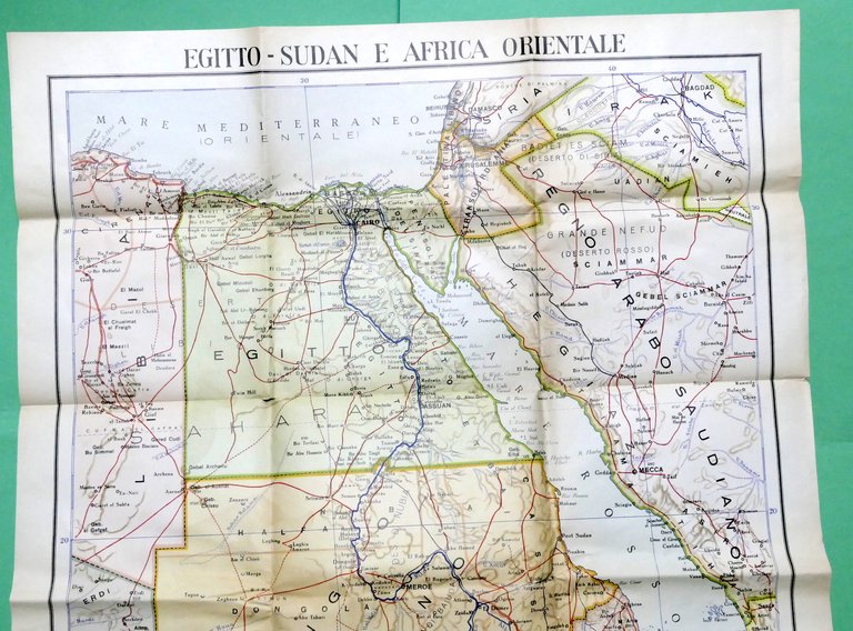 Carta Geografica - Egitto, Sudan e Africa Orientale - ed. …