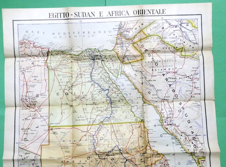 Carta Geografica - Egitto, Sudan e Africa Orientale - ed. …