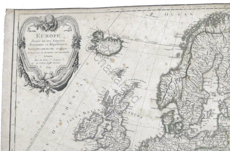 Carta Geografica - Europe divisée en ses Empires, Royaumes et …