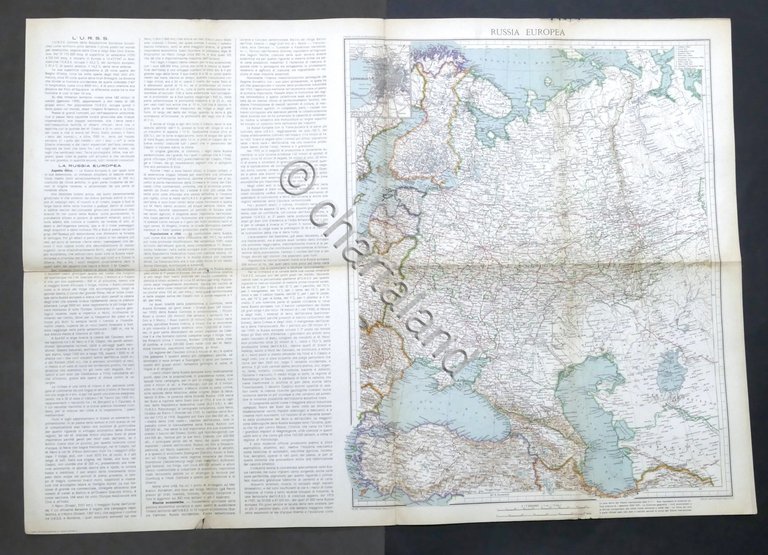 Carta geografica - Russia Europea - Situazione anteriore al 1939 …