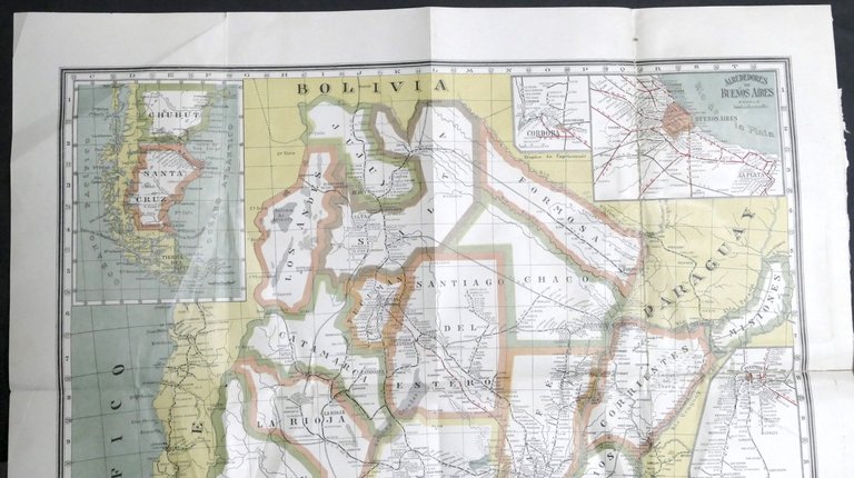 Carta Geografica Ferrovie - Ferrocarriles de la Republica Argentina - …