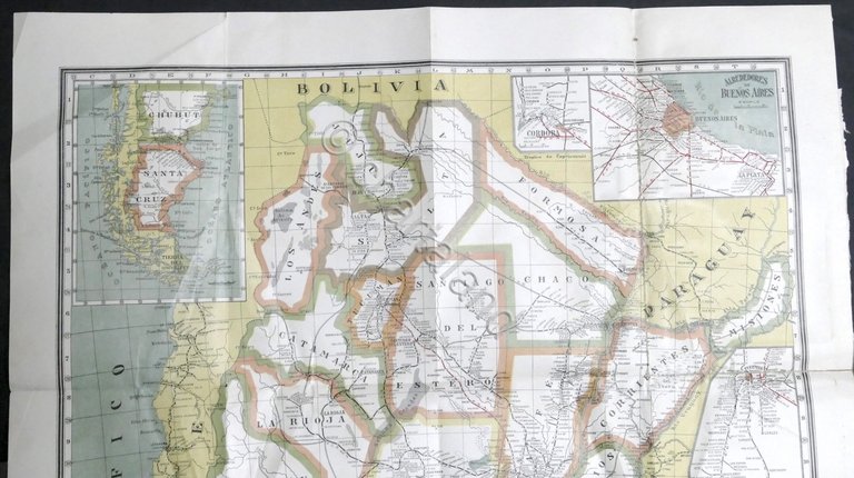 Carta Geografica Ferrovie - Ferrocarriles de la Republica Argentina - …