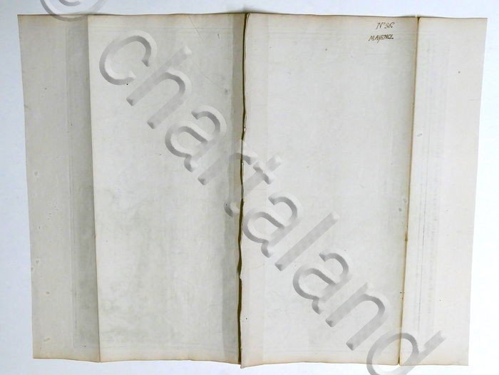Carta geografica Germania, Magonza; L'Electorat de Mayence - Le Rouge, …