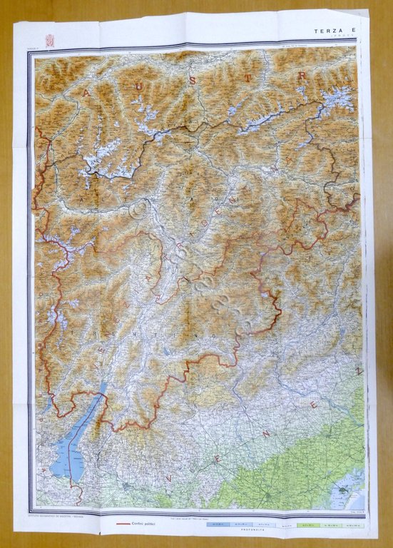 Carta geografica Ipsometrica in due fogli Le Tre Venezie - …