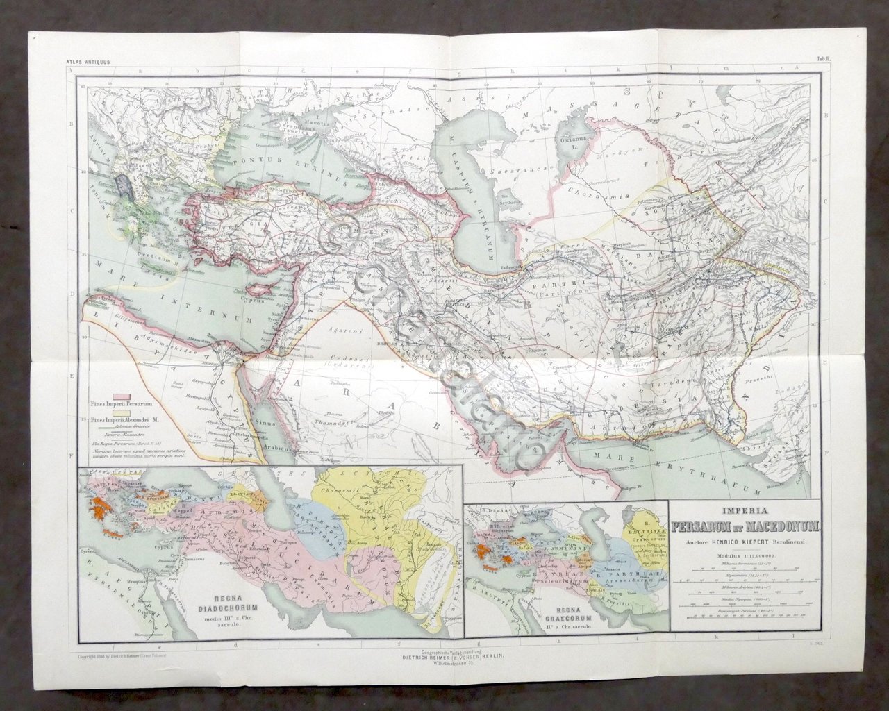 Carta geografica Persia e Macedonia - Das Persische und Macedonische … | Immagine principale