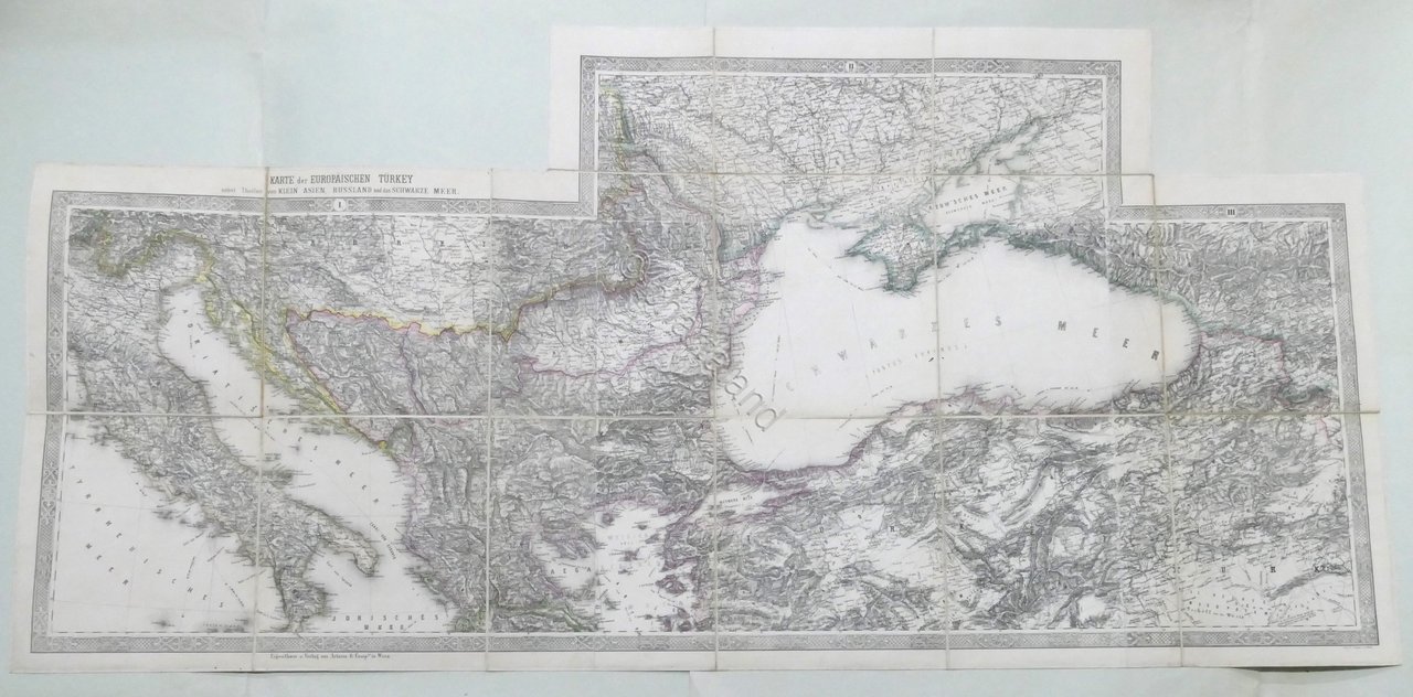 Carta geografica Turchia Europea - Karte der Europaischen Turkey - …
