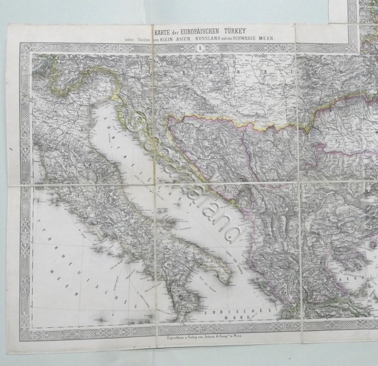 Carta geografica Turchia Europea - Karte der Europaischen Turkey - …