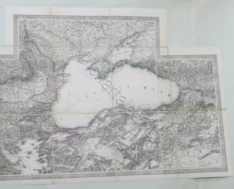 Carta geografica Turchia Europea - Karte der Europaischen Turkey - …