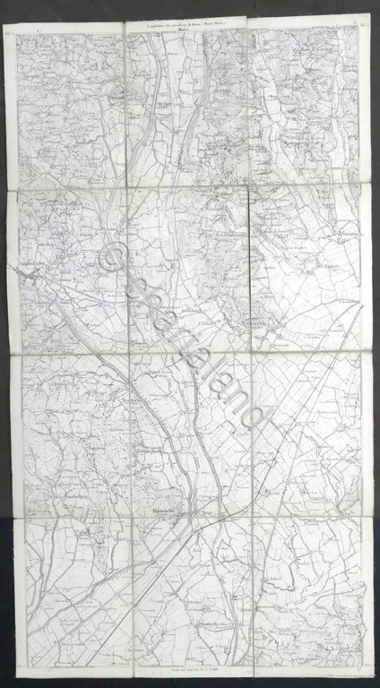 Carta geografica Veneto zona Arzignano / Montebello Vicentino - fine …