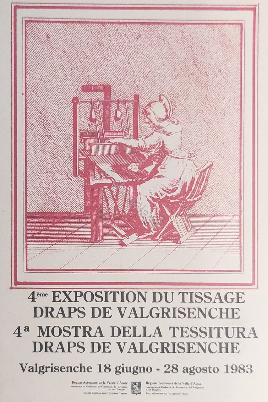 Cartolina - 4^ Mostra della Tessitura Draps de Valgrisenche ( …