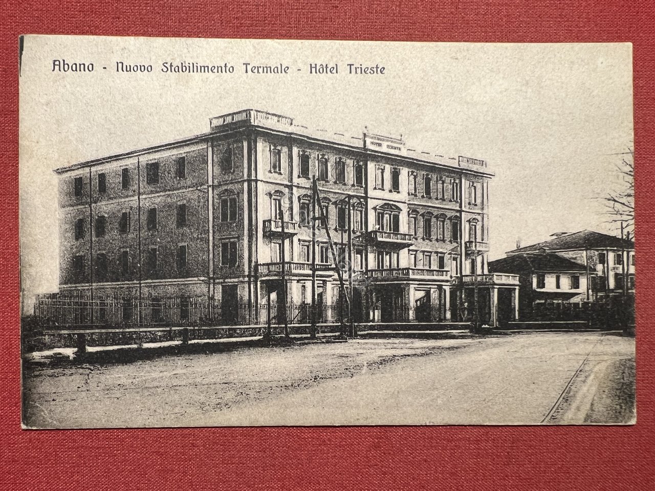 Cartolina - Abano - Nuovo Stabilimento Termale - hotel Trieste …