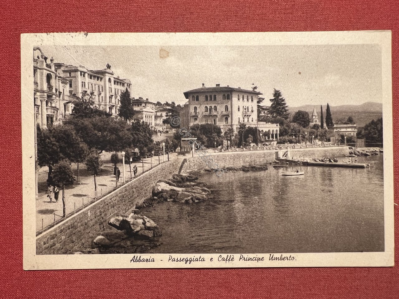 Cartolina - Abbazia - Passeggiata e Caffè Principe Umberto - …