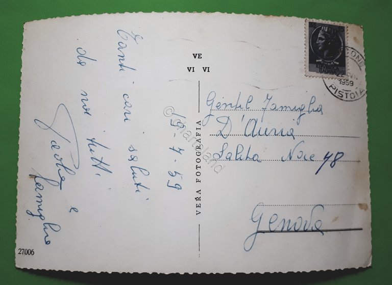 Cartolina - Abetone - Albergo Piccolo Cristallo - 1959