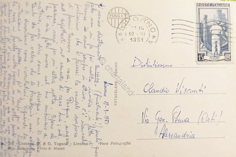 Cartolina - Accademia Navale Livorno - Nave Scuola A. Vespucci …