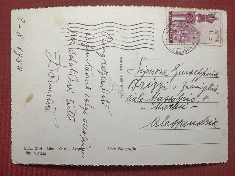 Cartolina - Acqui Terme ( Alessandria ) - Grande Albergo …