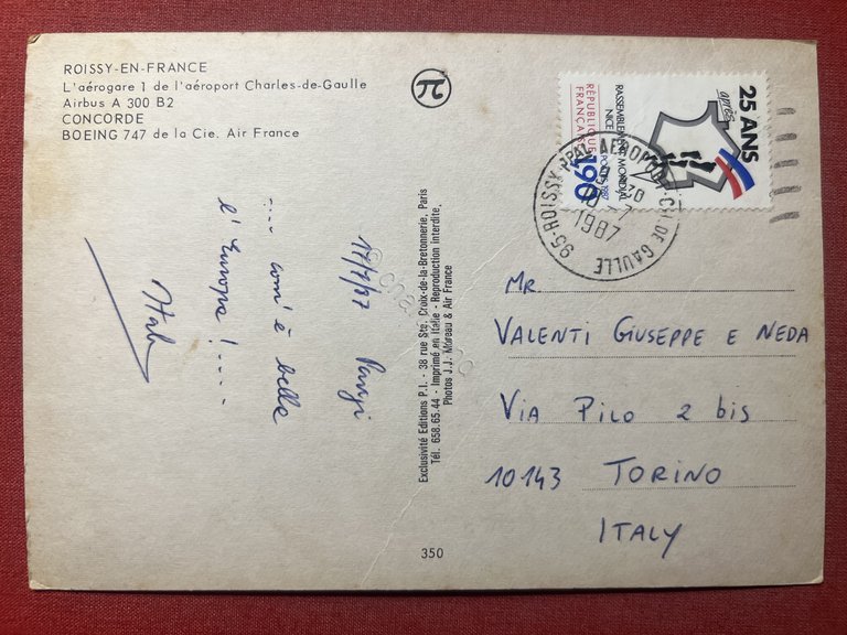 Cartolina - Aeroport Charles de Gaulle - Roissy-En-France - Boeing …