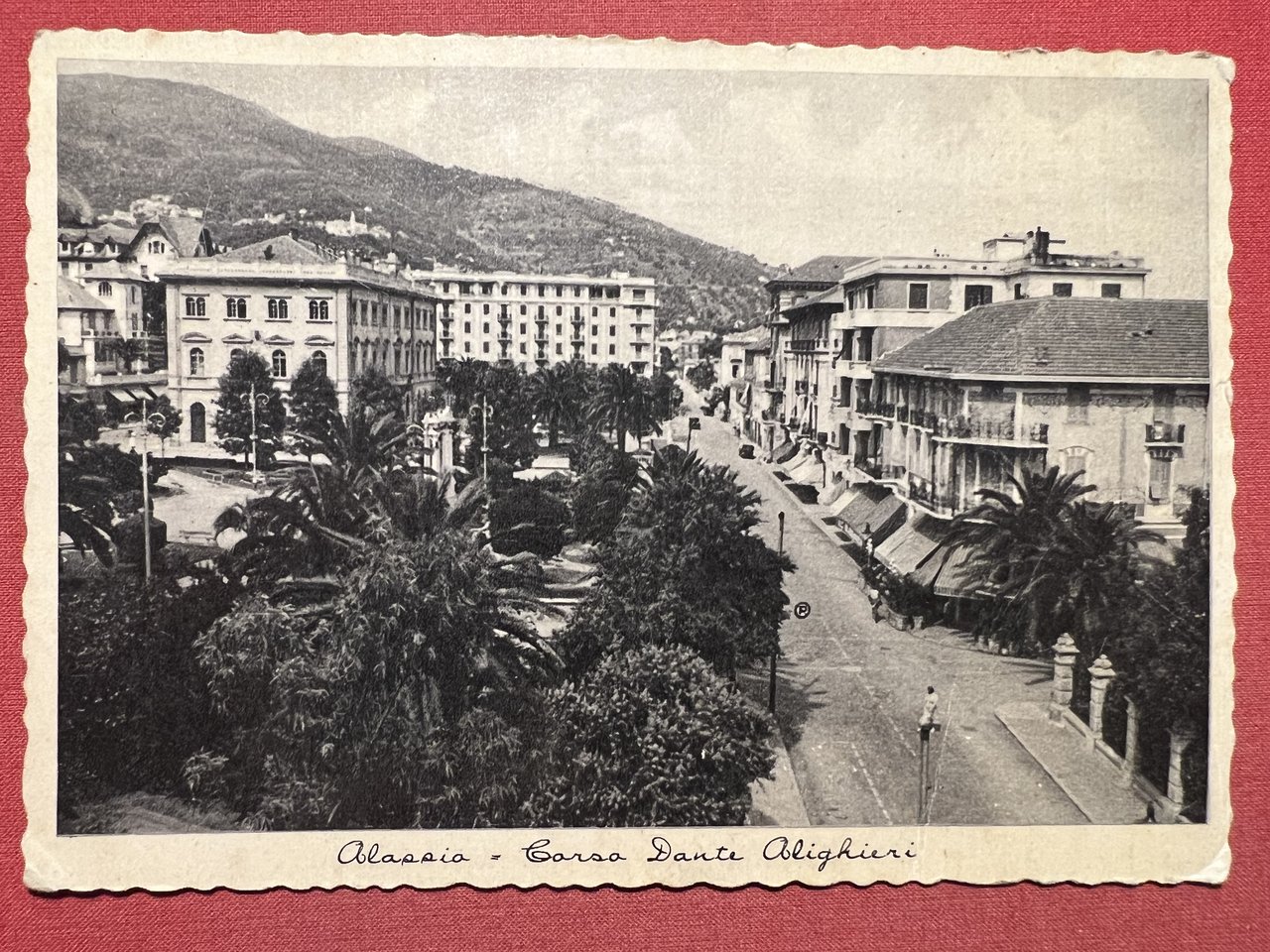 Cartolina - Alassio ( Savona ) - Corso Dante Alighieri …