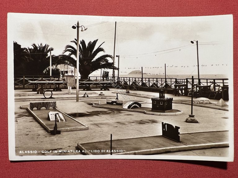 Cartolina - Alassio ( Savona ) - Golf in Miniatura …