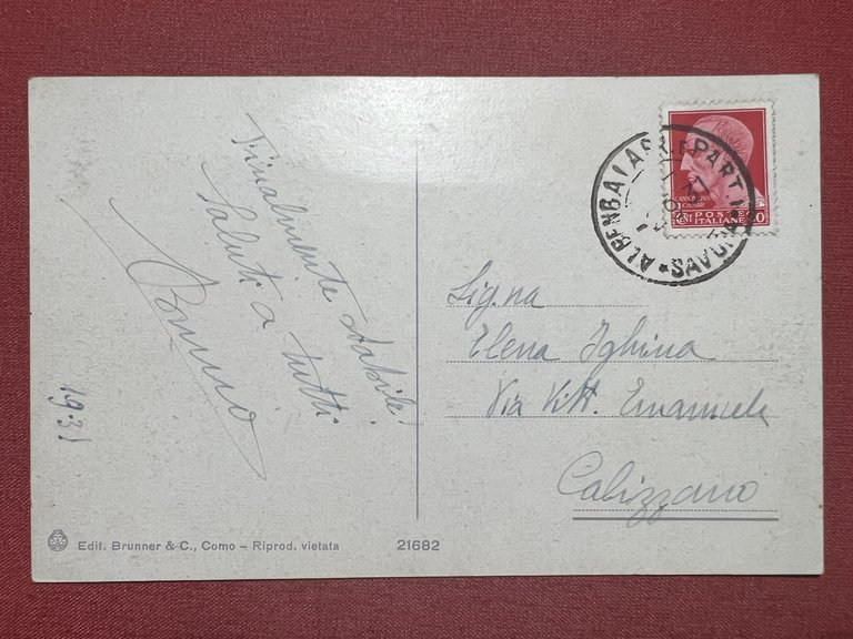 Cartolina - Albenga - Cattedrale S. Michele - 1931