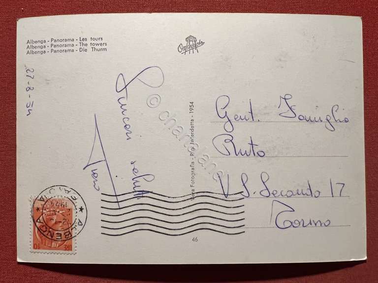 Cartolina - Albenga ( Savona ) - Panorama - La …